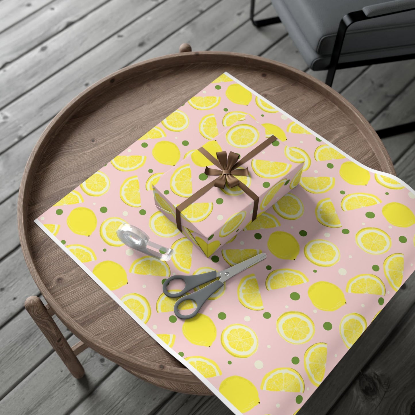 Pink Lemon Party Gift Wrap
